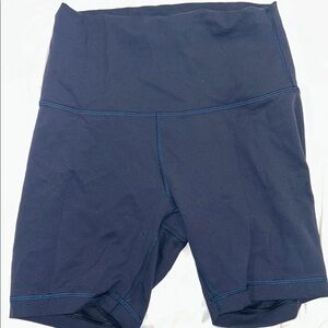 Lululemon Athletica Blue Bike Shorts with High rise